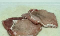 Отбивные из свинины в сырном кляре (пошаговый фото и видео–рецепт)